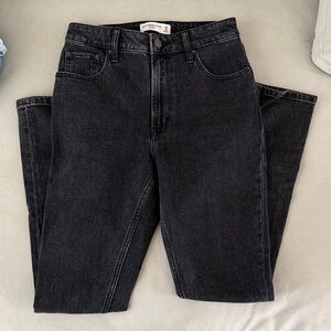 Abercrombie & Fitch Charcoal High-Rise Jeans
